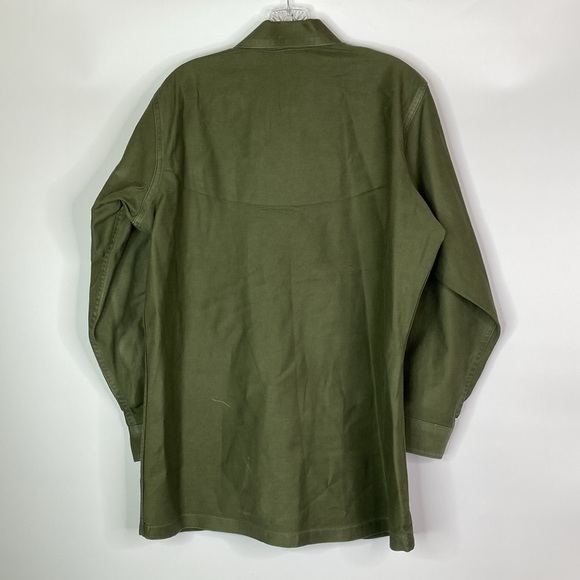 Vintage OG-107 Green Long Sleeve Button Down Military Shirt Size 15.5 x 31 - Picture 4 of 11